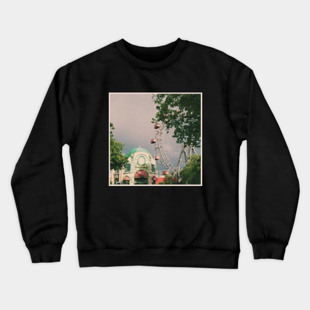 Beautiful Vintage Photography from Vienna Austria Europe Streets of Vienna Discover new places Travel the world Crewneck Sweatshirt by BoogieCreates